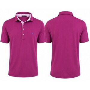 GREYSON Golf Polo Performance Shirt Mens XL  PINK MAUVE Wolf Logo